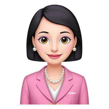 pingu mother wearing the pink chanel suit the Jackie kenddy wore sticker