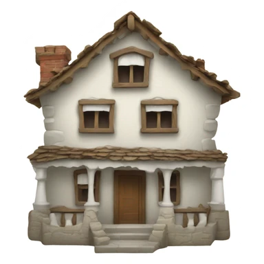 House made out of teeth sticker