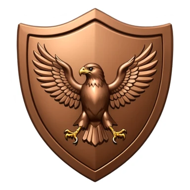 Hawk shield emblem sticker