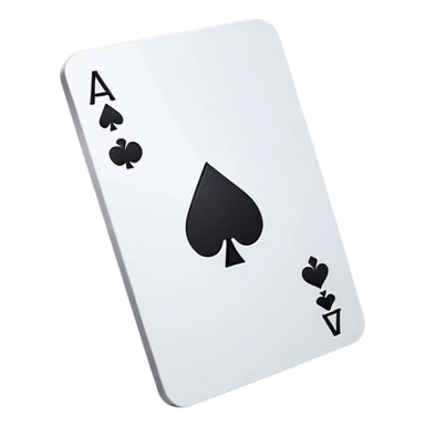 ace card going into a hole sticker