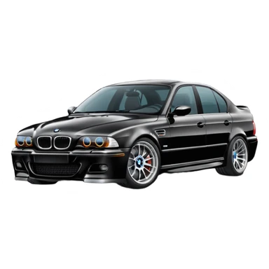 BMW M5 E39 Color Black sticker