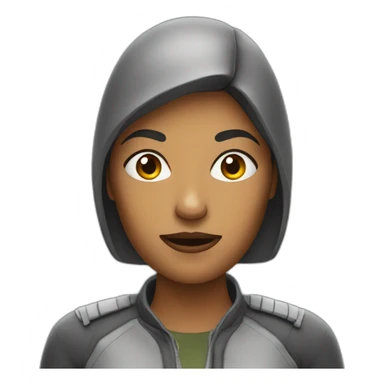 fraud fighting woman sticker