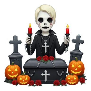 Chris motionless  🕸🦇♱🎃🥀⚰️🪦⛓🕯🎶👻🤘🧟🧛🧛‍♂️🎤 sticker