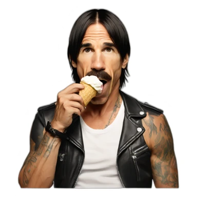 Anthony Kiedis eating ice cream sticker