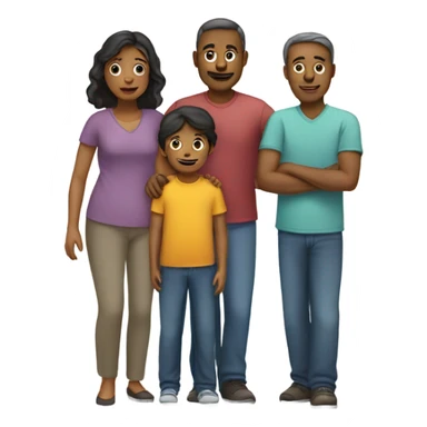 Family of three sticker