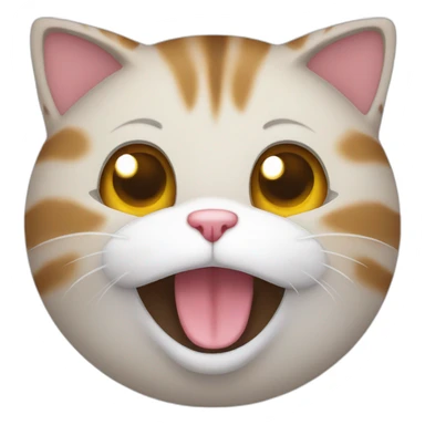 Cat that is very happy sticker