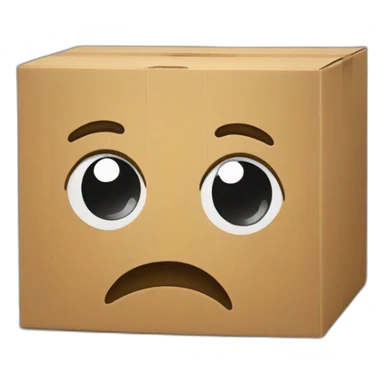 sad empty box sticker