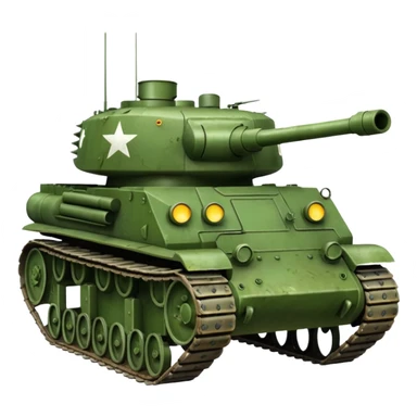 Military tank sticker