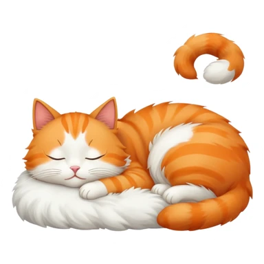 Cat sleeping sticker