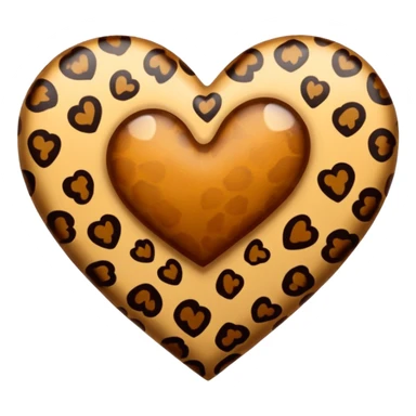 Heart lepord sticker