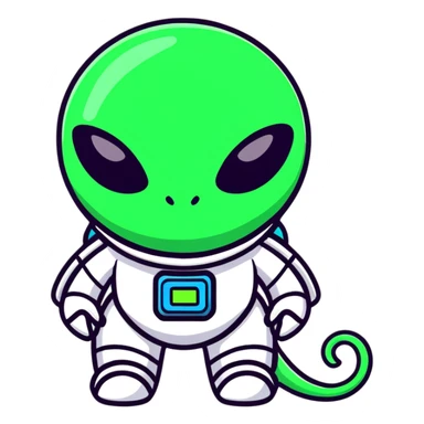 space alien sticker