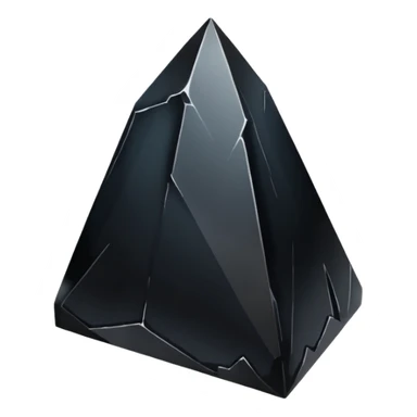 A raw obsidian shard with a glossy black surface.



































































 sticker