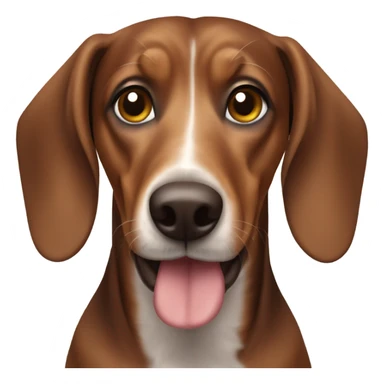 Brown daschound sticker