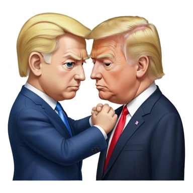 Benjamin Netanyahu bowing to Donald Trump sticker