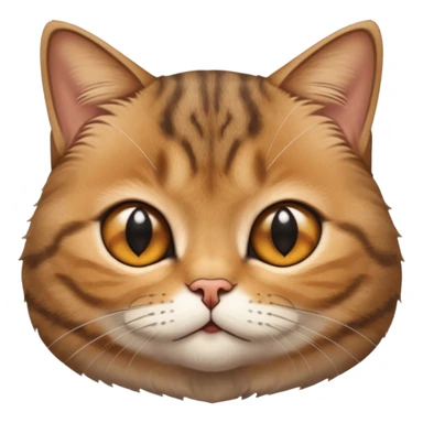 Face of a very cute Brown Tabby British Shorthair cat.Face of a very cute Brown Tabby British Shorthair cat. sticker