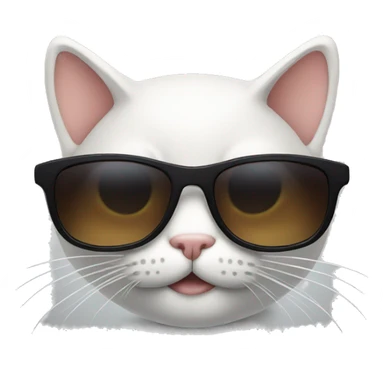 Cat with sunglasses sticker