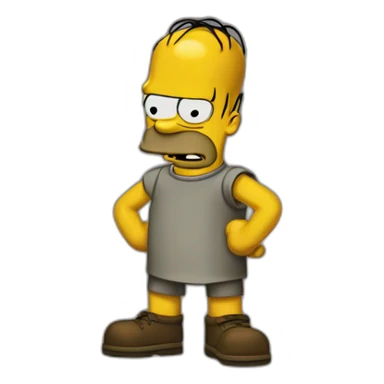 Homer simsone sticker