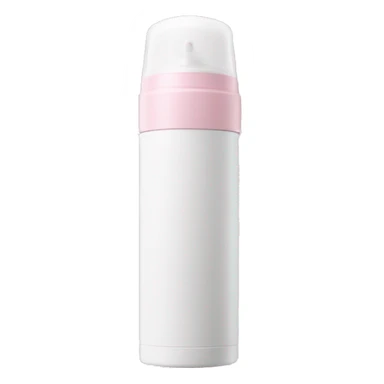 light pink spray deodorant without cap sticker