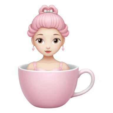 a cup headed ballerina sticker