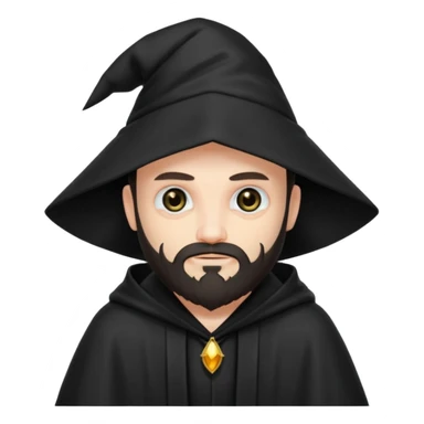 evil sorcerer with a beard sticker