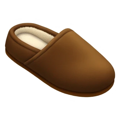 brown house slippers sticker