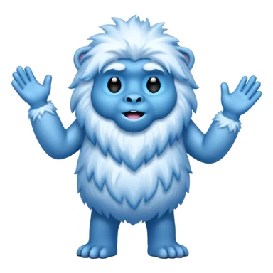 BLUE SNOW YETI sticker