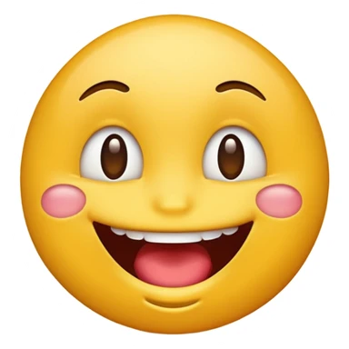 A yellow emojis bitting bottom lip being flirty sticker