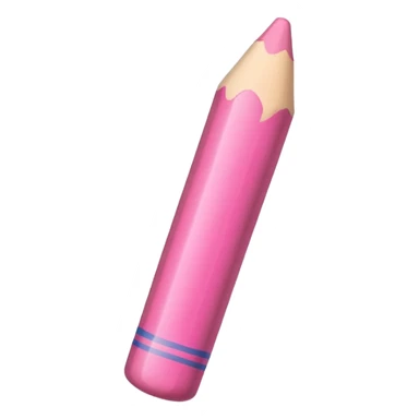 pink crayon sticker