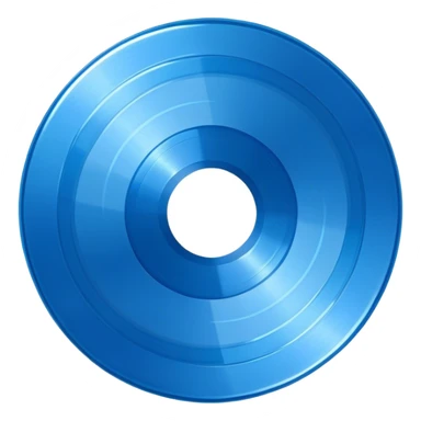 all blue Vinyl Record  sticker