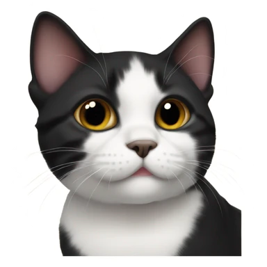 Black munchkin cat sticker
