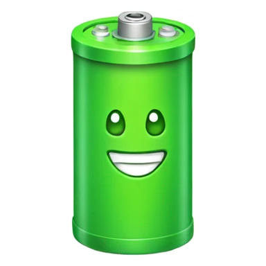Happy Green battery sticker