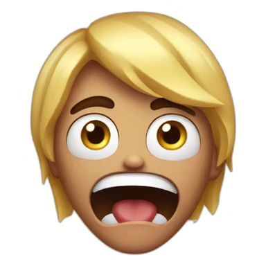 Scared emoji sticker