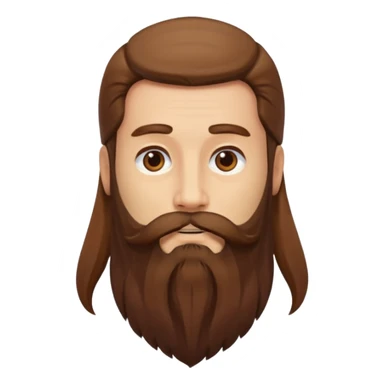 Really long beard sticker