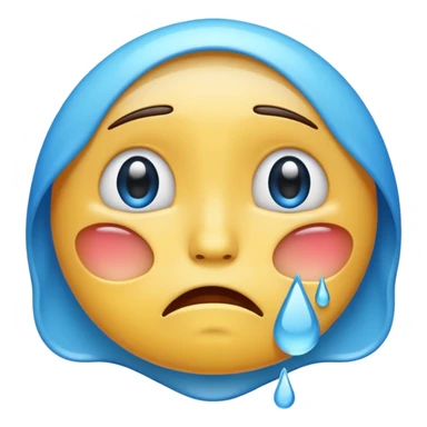 Sobbing crying emoji  sticker
