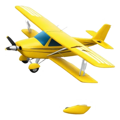 Real airplane cessna modelo 182 yellow sticker