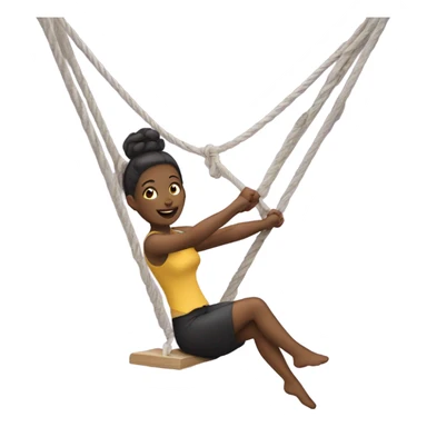 Woman on a trapeze sticker