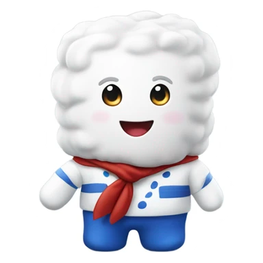 Marshmallow man sticker