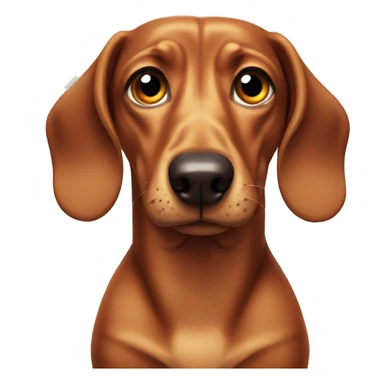 Angry looking dachshund sticker