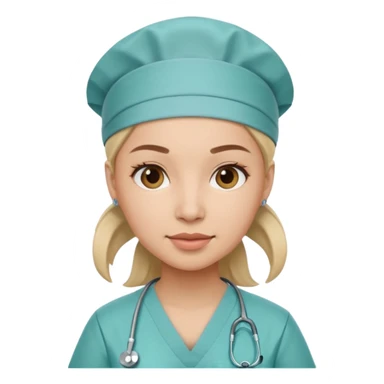 A smart female surgeon sticker