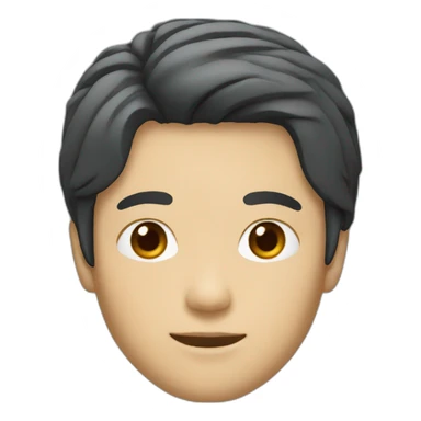 asia-glass-man-black-hair sticker