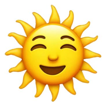 Sun emoji  sticker