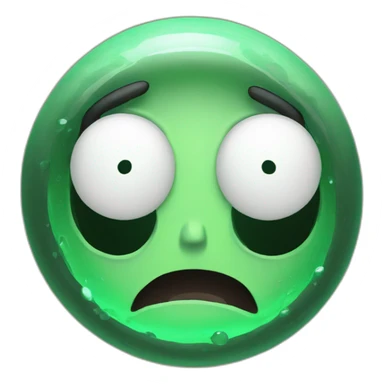 empty ricky and morty green portal sticker