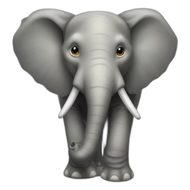 Éléphant bisous aligator sticker