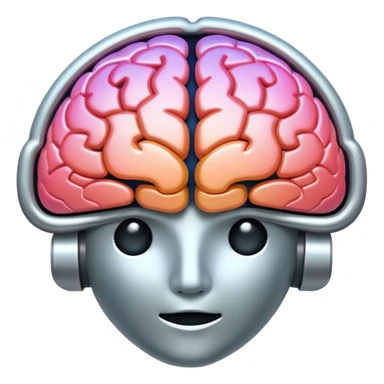 AI brain icon overlaid on a web browser, for AI-powered testing sticker