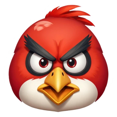 the killer angry bird red sticker