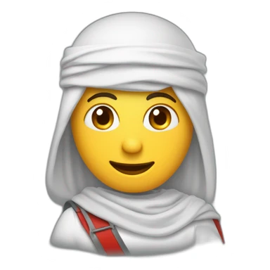 Un arabe souriant avec une ceinture avec des tubes rouges  sticker