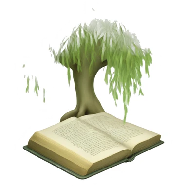 Light Sage green holy Bible with willow tree  sticker