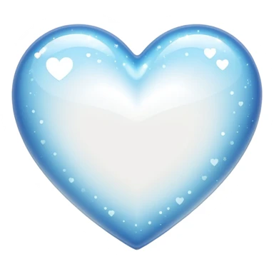 sparkle white heart emoji sticker