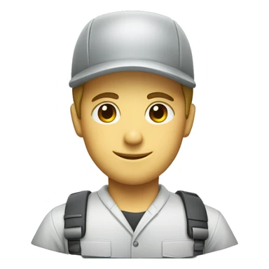 a mechanic in uniform sticker