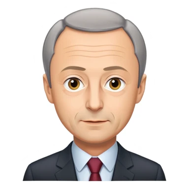 Friedrich Merz, German politician with short gray hair and suit sticker